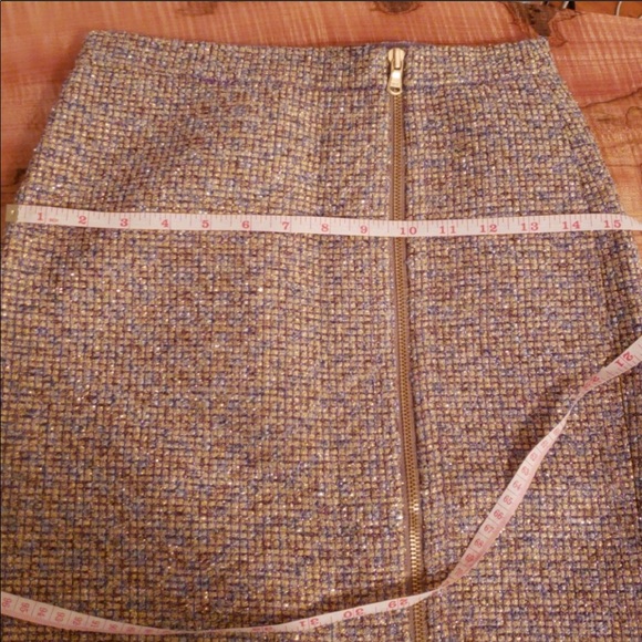 JCrew tweed zip front pencil skirt - Picture 5 of 8